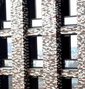 Вентилируемый фасад из клинкерной плитки - модель 4