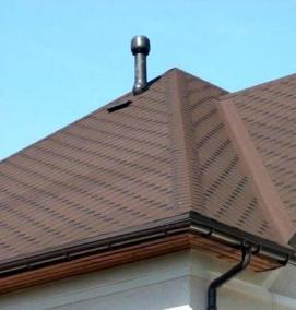 Вентиляция кровли из профнастила - вариант 4