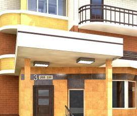 Входная группа в подъезд жилого дома - модель 3