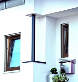 Входные уличные двери с окном - модель 4