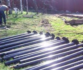 Винтовые сваи под баню - тип 2