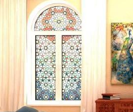 Витражные пластиковые окна - вариант 1