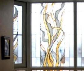 Витражные пластиковые окна - вариант 4