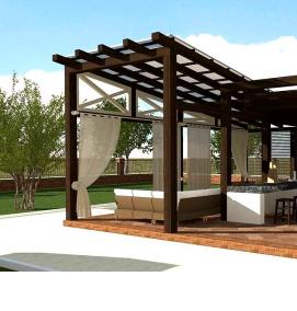 Визуализация беседки - модель 4