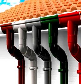 Водосточные системы черные - вариант 2