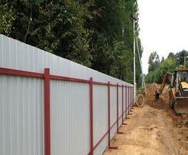 Временный забор для стройки с монтажом Самара
