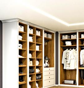 Встраиваемая мебель на заказ гардеробная - вариант 4