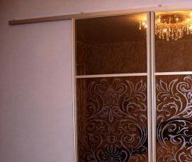 Встраиваемые раздвижные двери купе - вариант 4