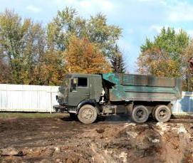Вывоз грунта и строительного мусора - вариант 1