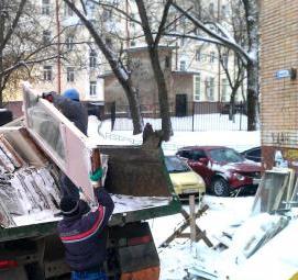 Вывоз мусора после демонтажа окон Москва
