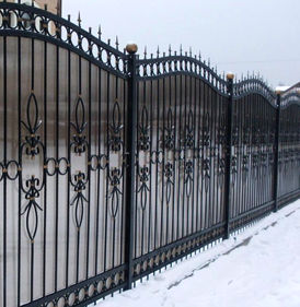 Забор из поликарбоната с установкой Москва