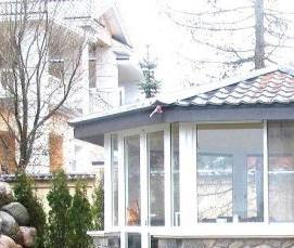 Закрытая беседка с летней кухней - вариант 1