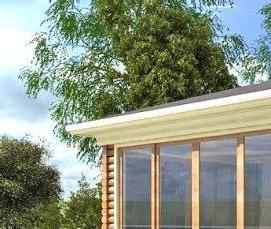 Закрытая беседка с летней кухней - вариант 3