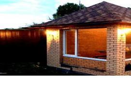 Закрытая беседка с летней кухней - вариант 2