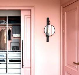 Зеркальная дверь в гардеробную раздвижная на роликах - вариант 1