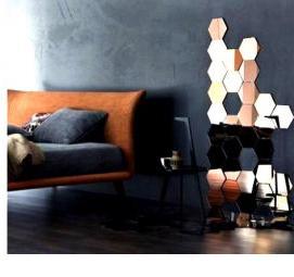 Зеркальная мозаика соты - вариант 2