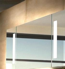 Зеркало с пластиковой полкой для ванной - тип 3