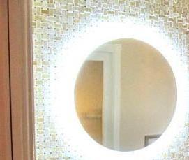 Зеркало с подсветкой в ванную 50х80 - вариант 2