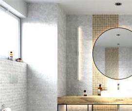 Зеркало в ванную круглое в раме - тип 1