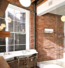 Зеркало в ванную в стиле лофт - тип 1