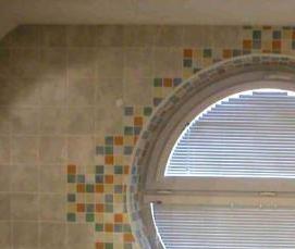 Жалюзи на круглое окно - модель 1