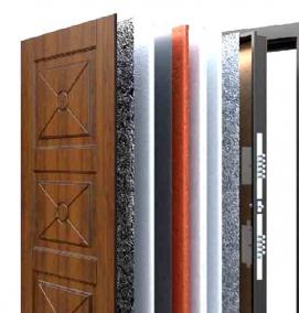 Железные входные металлические двери - вариант 1