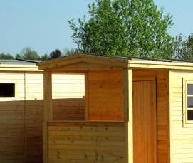 Жилые бытовки для дачи с душем - вариант 3