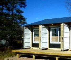 Жилые бытовки для дачи с душем - вариант 2