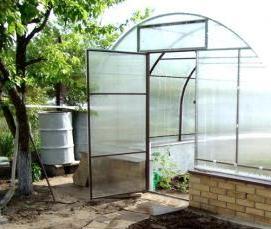 Зимняя теплица односкатная - вариант 1