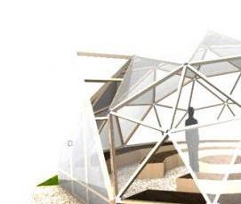 Зимняя теплица односкатная - вариант 2