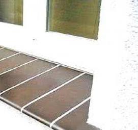 Алюминиевый карниз отлив капельник для открытого балкона и террасы под керамическую плитку