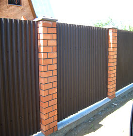 Забор из ондулина (109 фото)